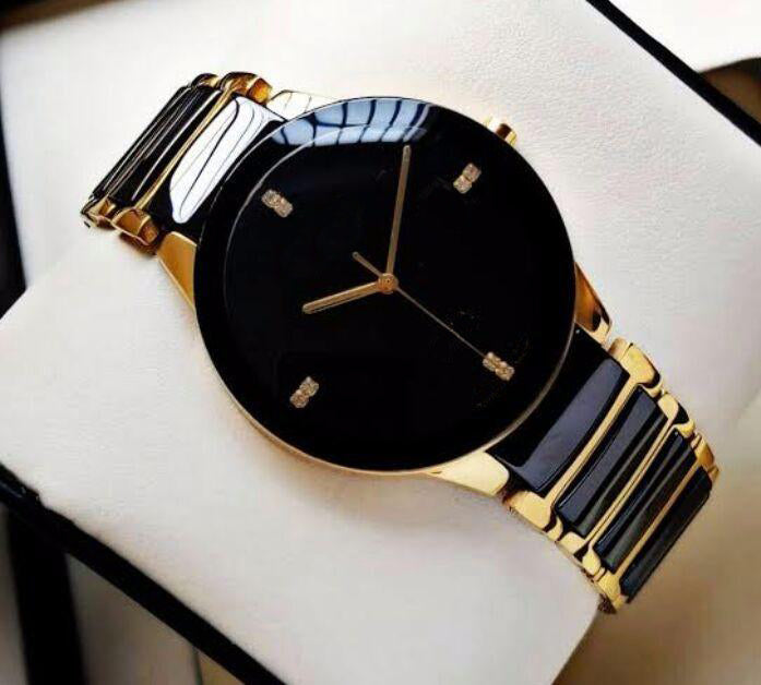 Classic Luxury Men's Stainless Steel Analog Quartz Watch β Elegant Dress Wristwatch for Men & Boys | Stylish Waterproof Business Timepiece