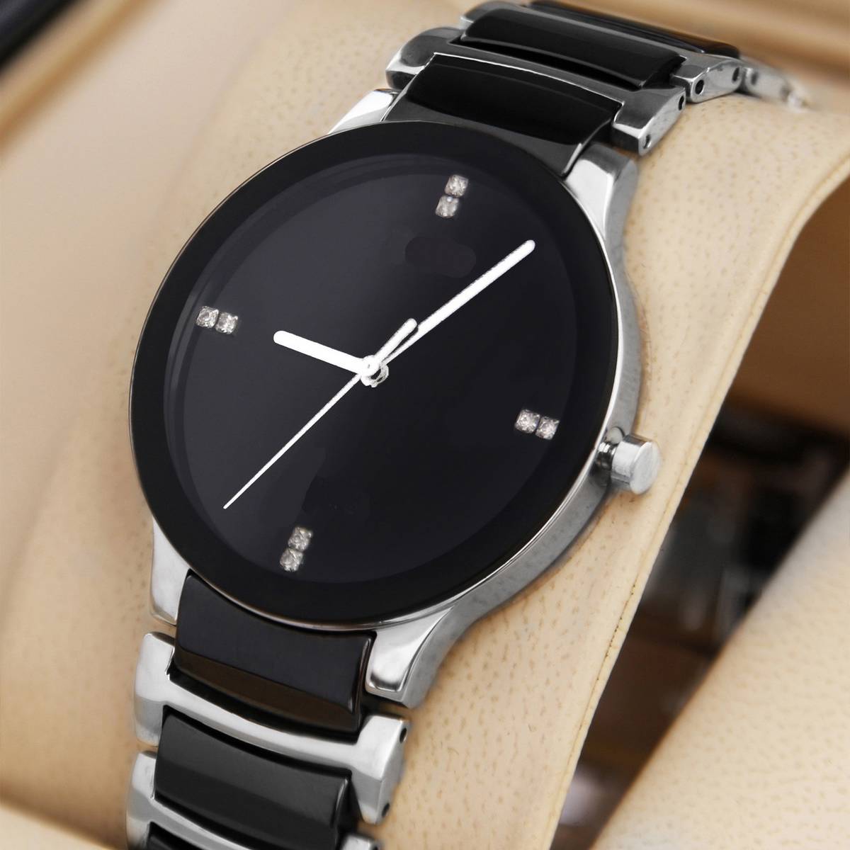 Classic Luxury Men's Stainless Steel Analog Quartz Watch β Elegant Dress Wristwatch for Men & Boys | Stylish Waterproof Business Timepiece