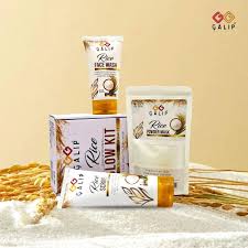 🌾 3-in-1 Brightening Glow Kit – Rice Scrub Face Wash + Mask